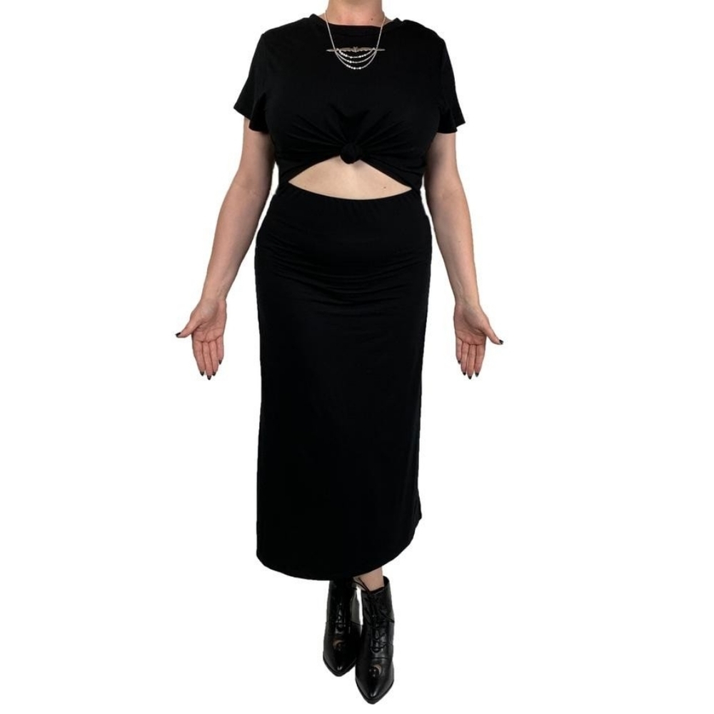 Foxblood Tie me up tshirt dress
